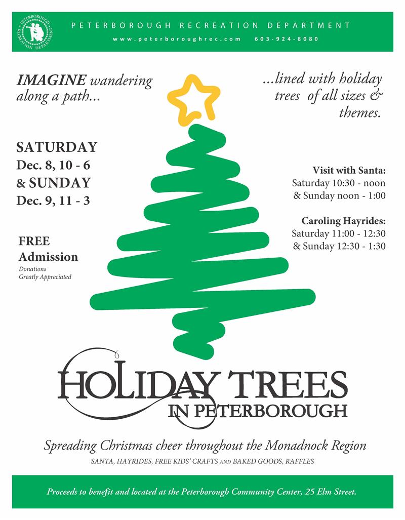 Peterborough, NH (USA) Recreation Department Holiday Trees in