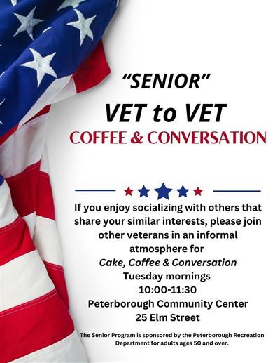 "Senior" VET to VET Coffee & Conversation 